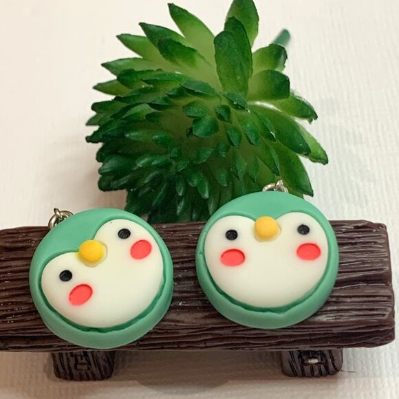 Penguin Earring, Silly Animal Earring, Gift Idea, Penguin Charm, Penguin Jewelry - Picture 2 of 7